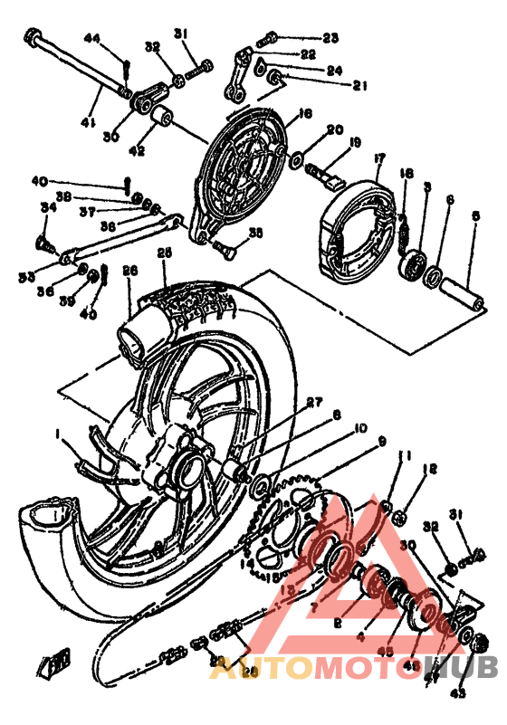 Переднее колесо