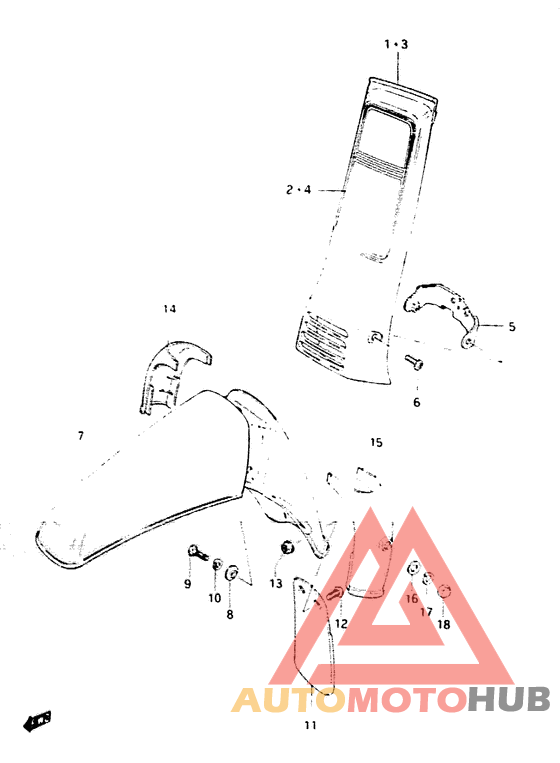 Frame head cover - front fender