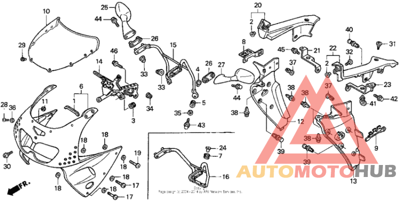 Upper cowl 95-97