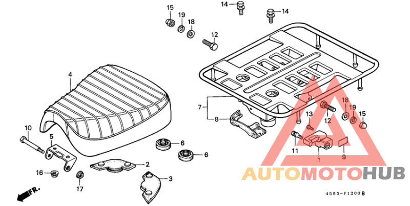 Seat/rear carrier