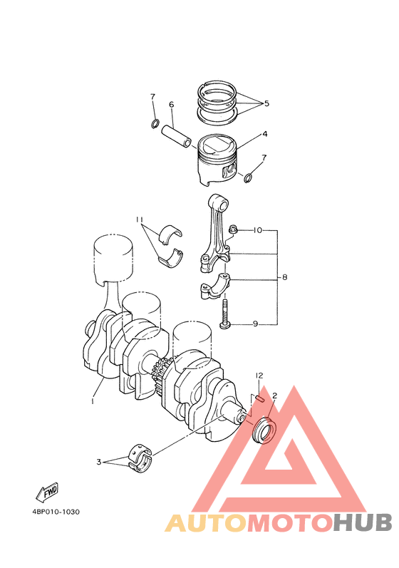 Vilebrequin. piston