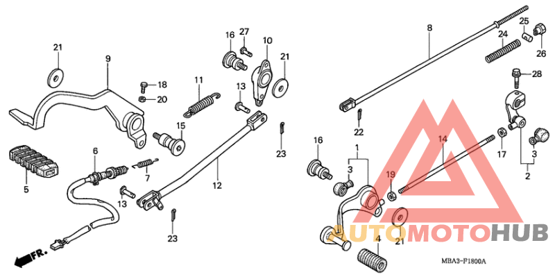 Brake pedal assy