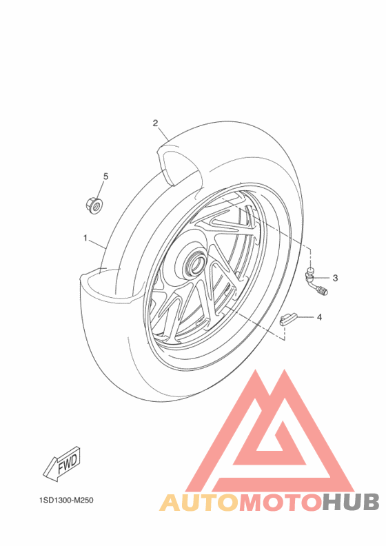 Переднее колесо