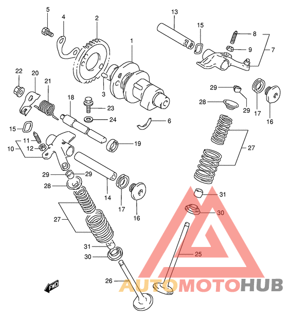 Распределительный вал-клапаны