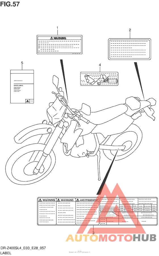 Label (Dr-Z400Sl4 E33)
