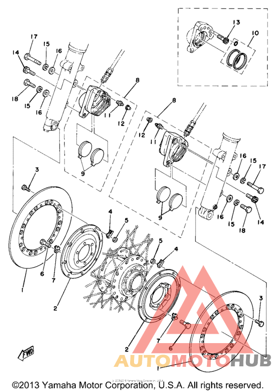 Front disc brake - caliper