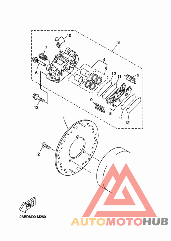 Задний суппорт