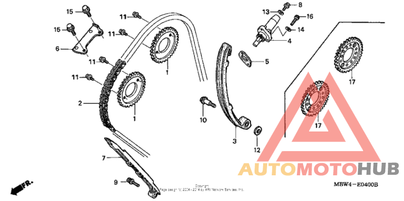 Cam chain + tensioner