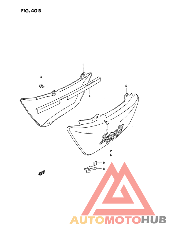 Обтекатель задний