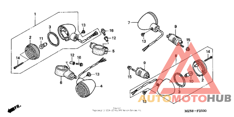 Front + rear turn signal
