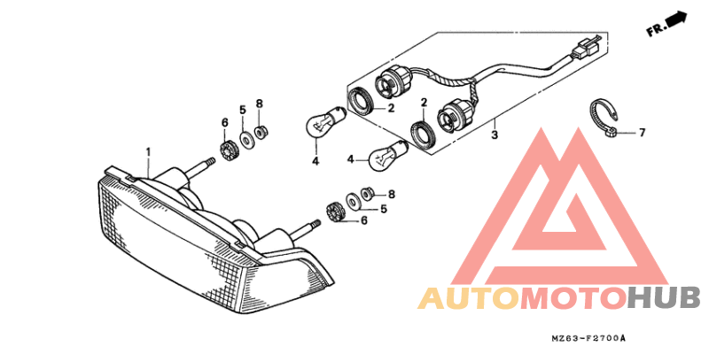Taillight unit ass`y