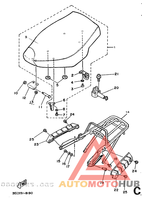 Selle. porte -bagages