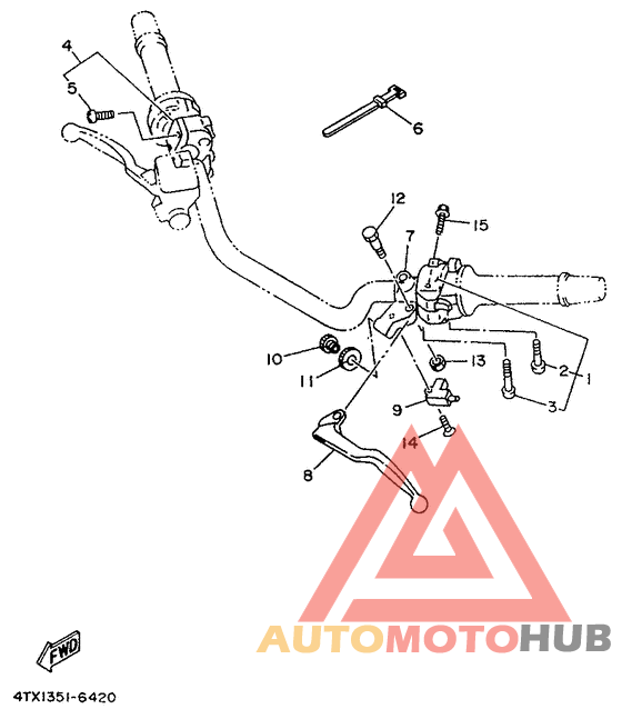 Handle switch. lever