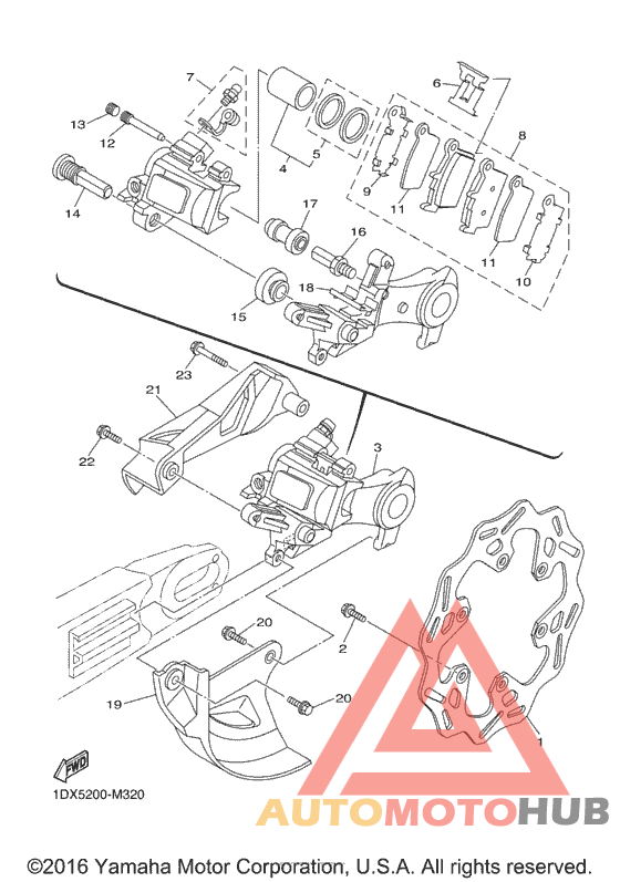 Задний суппорт