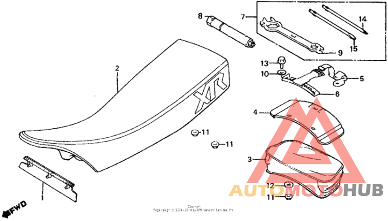 Seat + tools 83-84