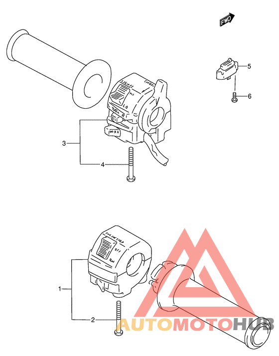Рулевой переключатель