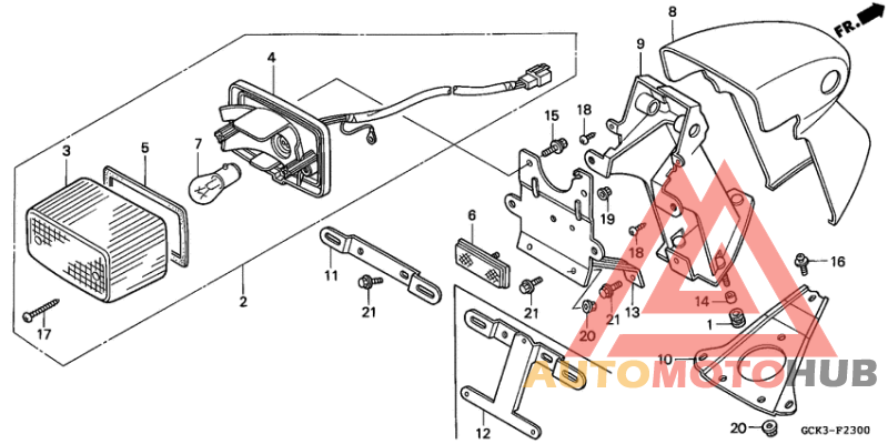 Taillight unit ass`y