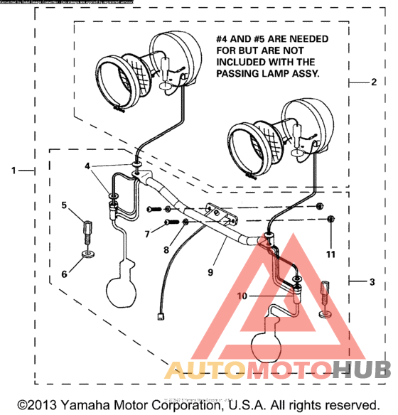 Passing lamp kit