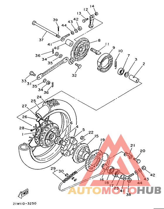 Переднее колесо