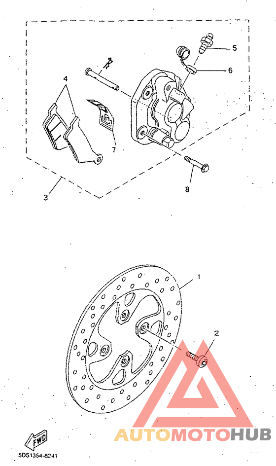 Front brake. caliper