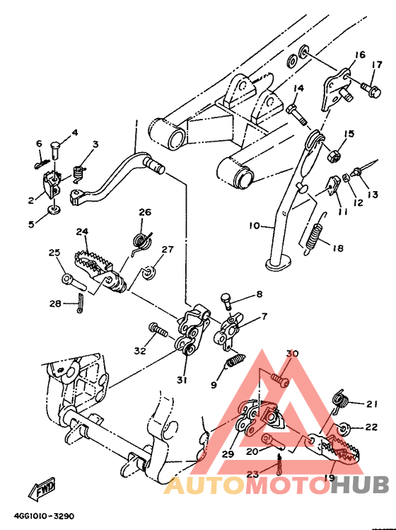 Stand. footrest