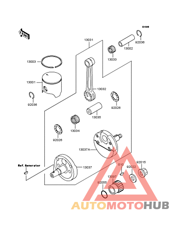 Crankshaft/piston