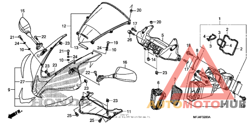 Верхний обтекатель
