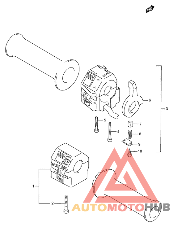 Рулевой переключатель