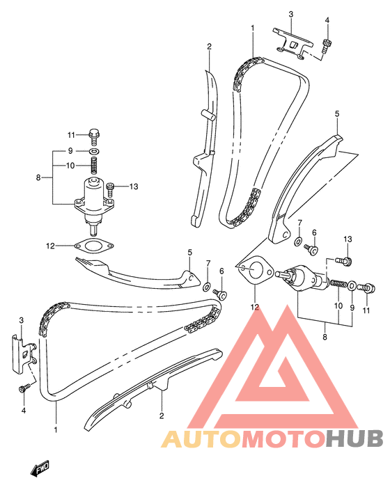 Держатель направляющей