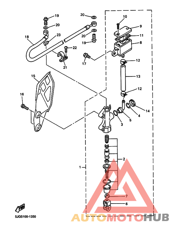 Rr master cylinder assy