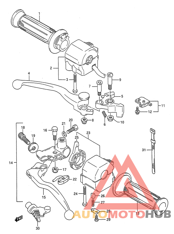 Рулевой переключатель