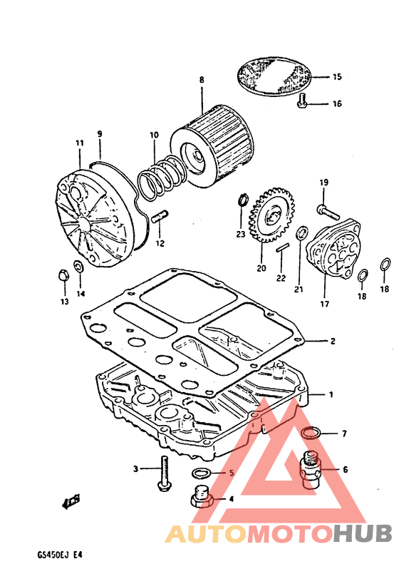 Filter - oil pump