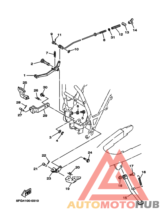 Support & repose pied