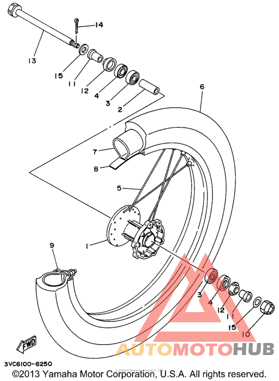 Переднее колесо