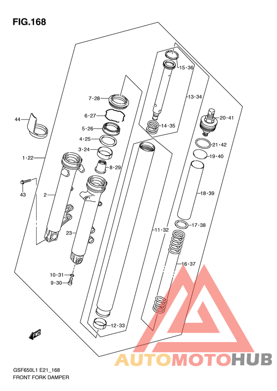 Демпфер передней вилки