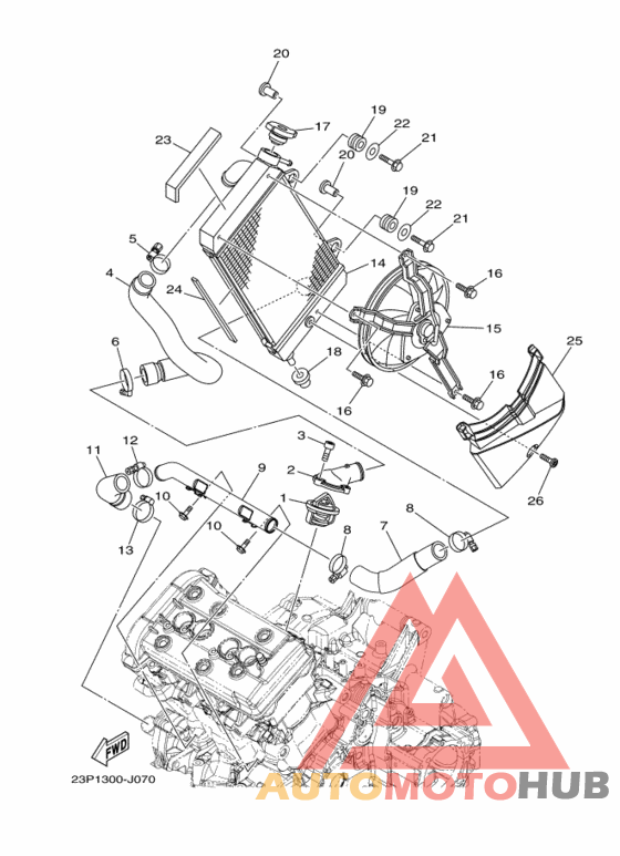 Радиатор и шланг