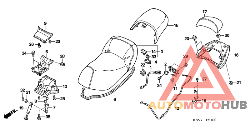 Seat/rear spoiler