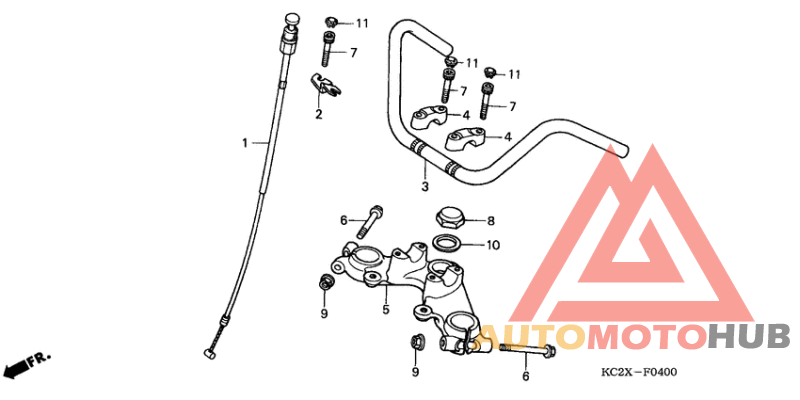 Handle pipe/top bridge