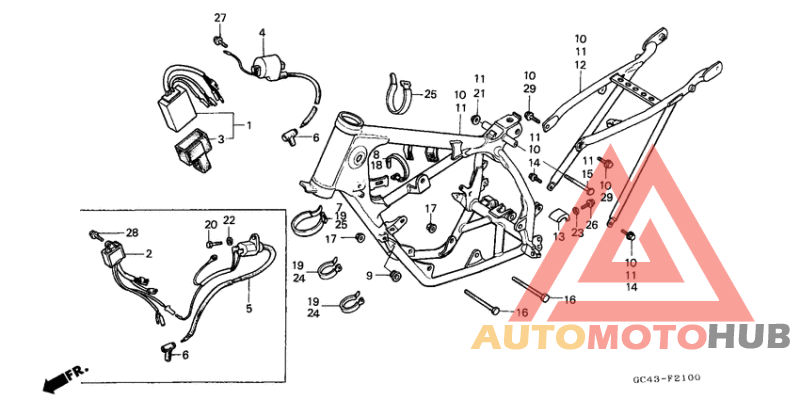 Frame body/ignition coil