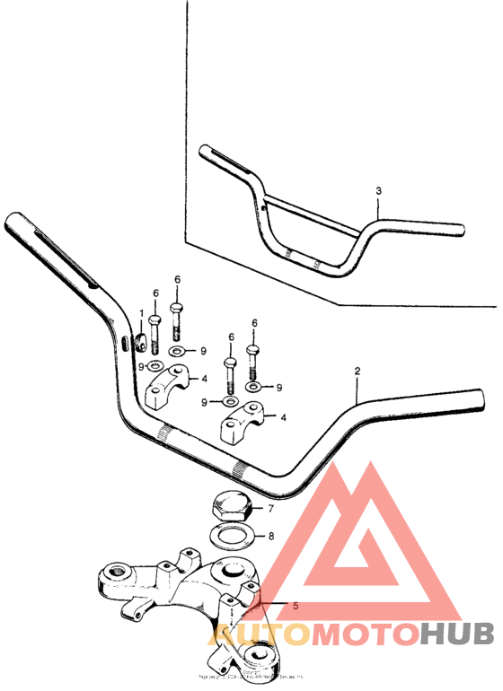 Handlebar + fork top bridge