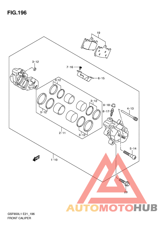 Передний суппорт