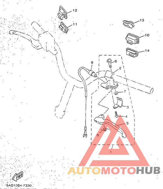 Handle switch. lever