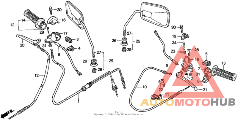 Handle switch + cables
