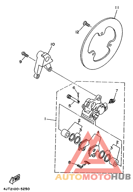 Задний суппорт