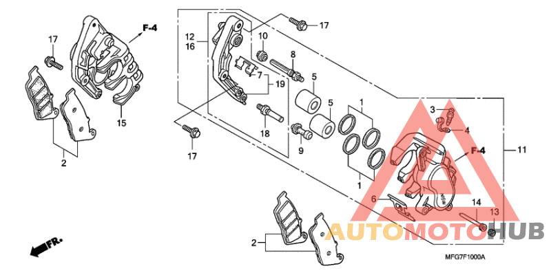 Передний суппорт
