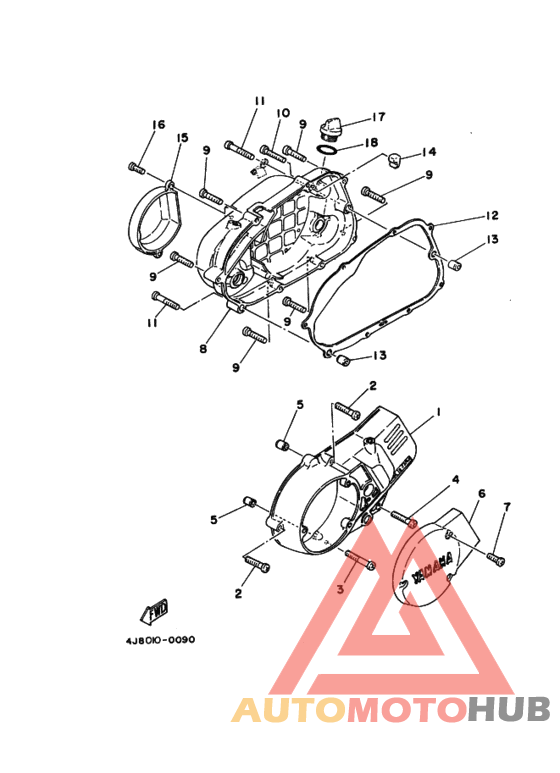 Crankcase cover ass`y  (v