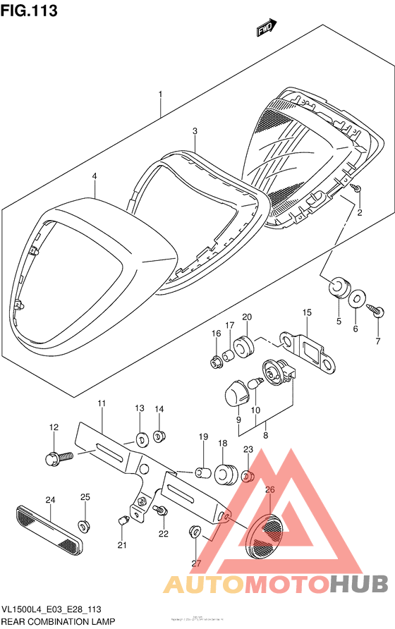 Rear Combination Lamp (Vl1500Bl4 E33)