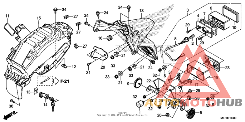 Задний бампер