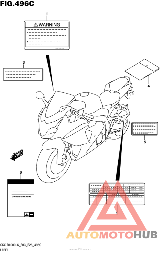 Label (Gsx-R1000L6 E33)
