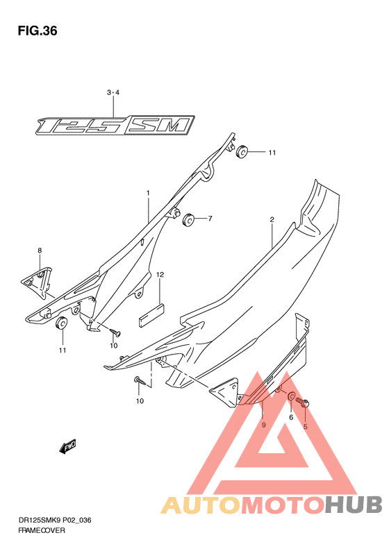 Обтекатель задний